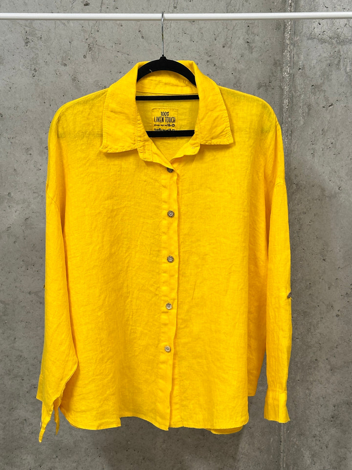 Oversize-Bluse aus 100 % Leinen (38/44) MADE IN ITALY