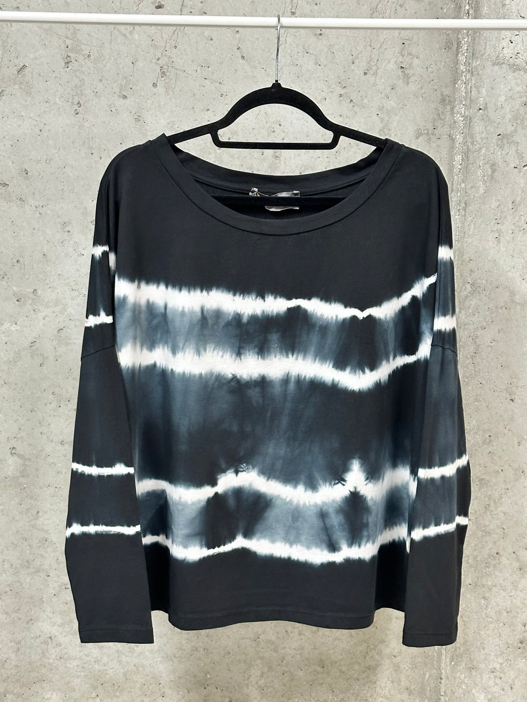 Leichter Pullover mit „Batik“-Print (38/42) MADE IN ITALY