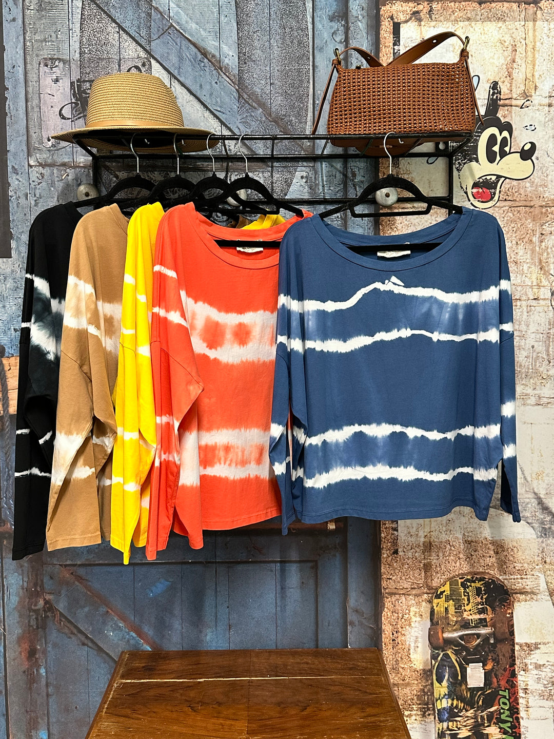 Leichter Pullover mit „Batik“-Print (38/42) MADE IN ITALY