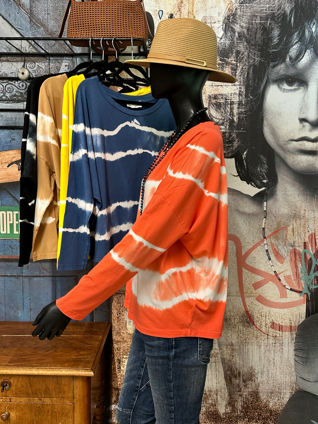 Leichter Pullover mit „Batik“-Print (38/42) MADE IN ITALY