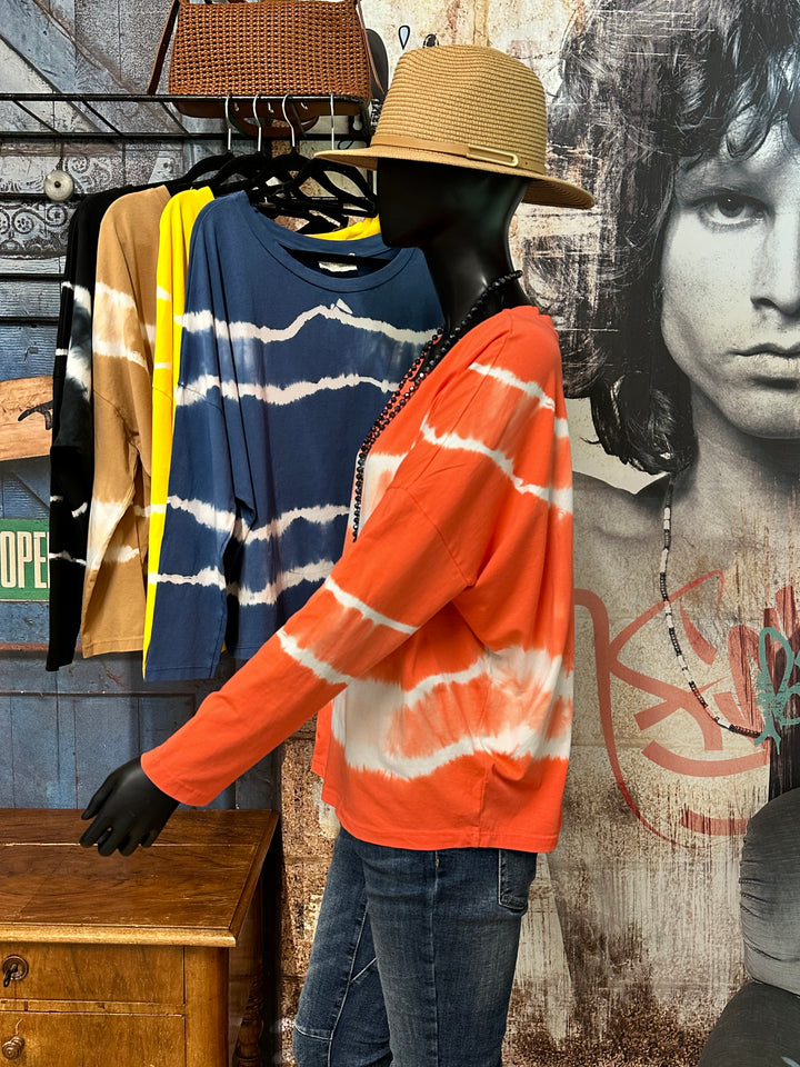 Leichter Pullover mit „Batik“-Print (38/42) MADE IN ITALY