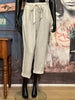Pantalon taille élastique lin & coton sable