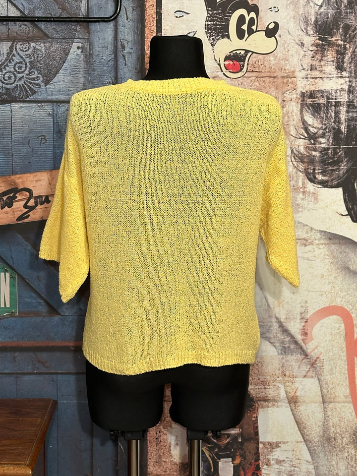 Mesh-T-Shirt "life isn't perfect but your outfit can be" sonnengelb