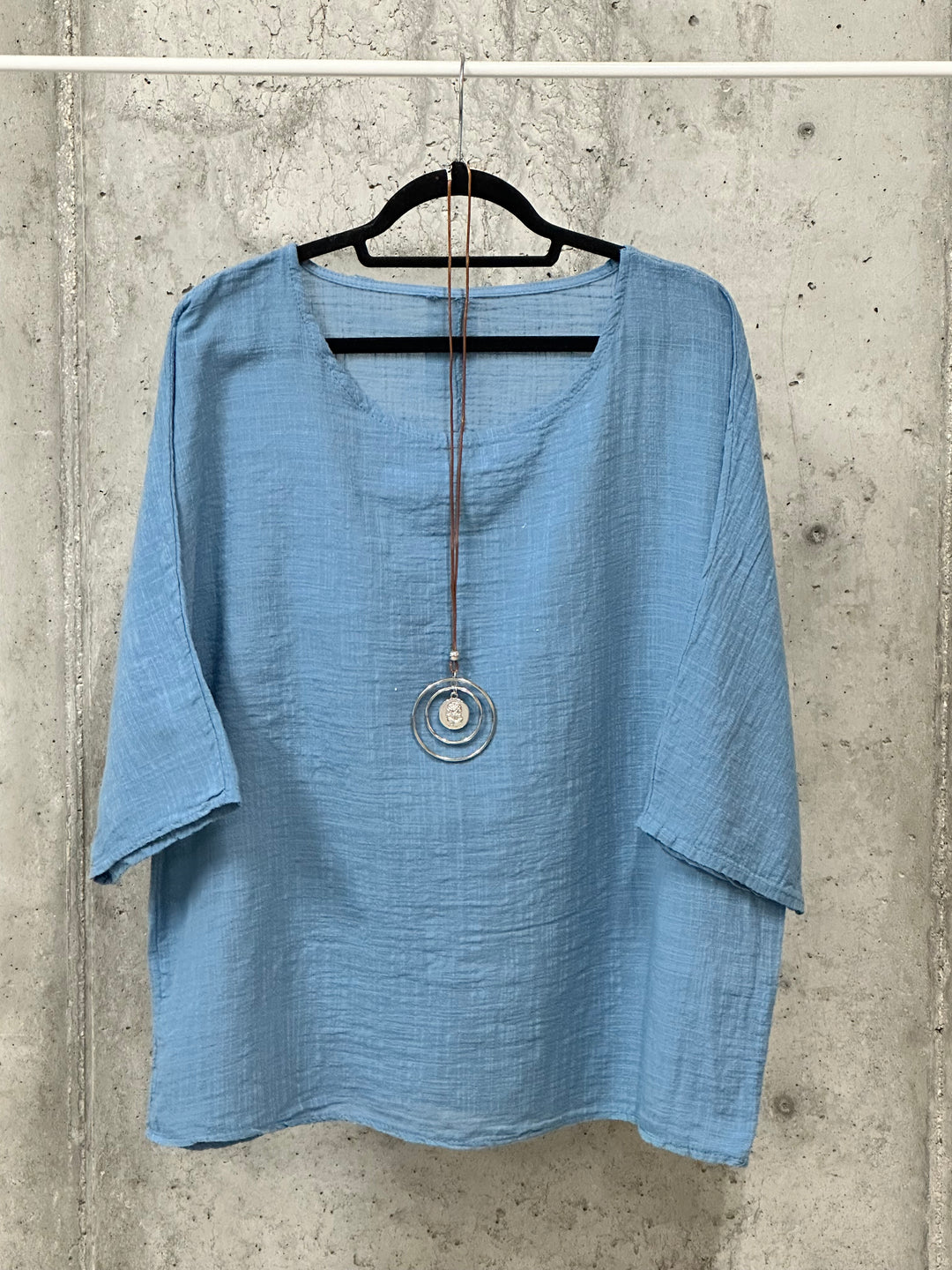 Oversize-Tunika aus 100 % Baumwolle (42/46) MADE IN ITALY