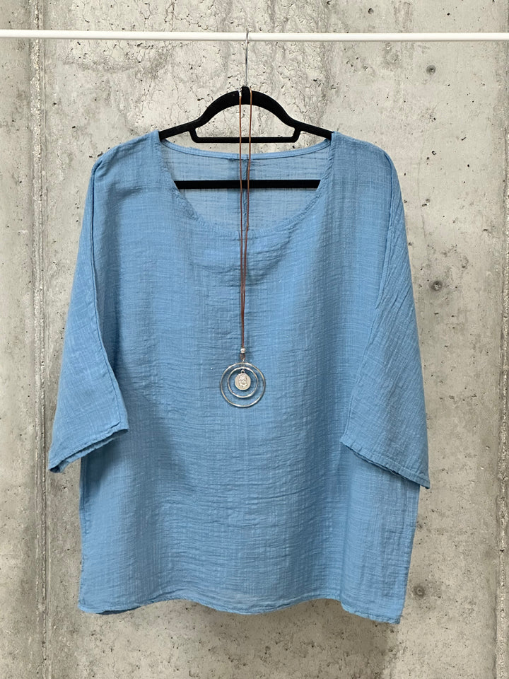 Oversize-Tunika aus 100 % Baumwolle (42/46) MADE IN ITALY