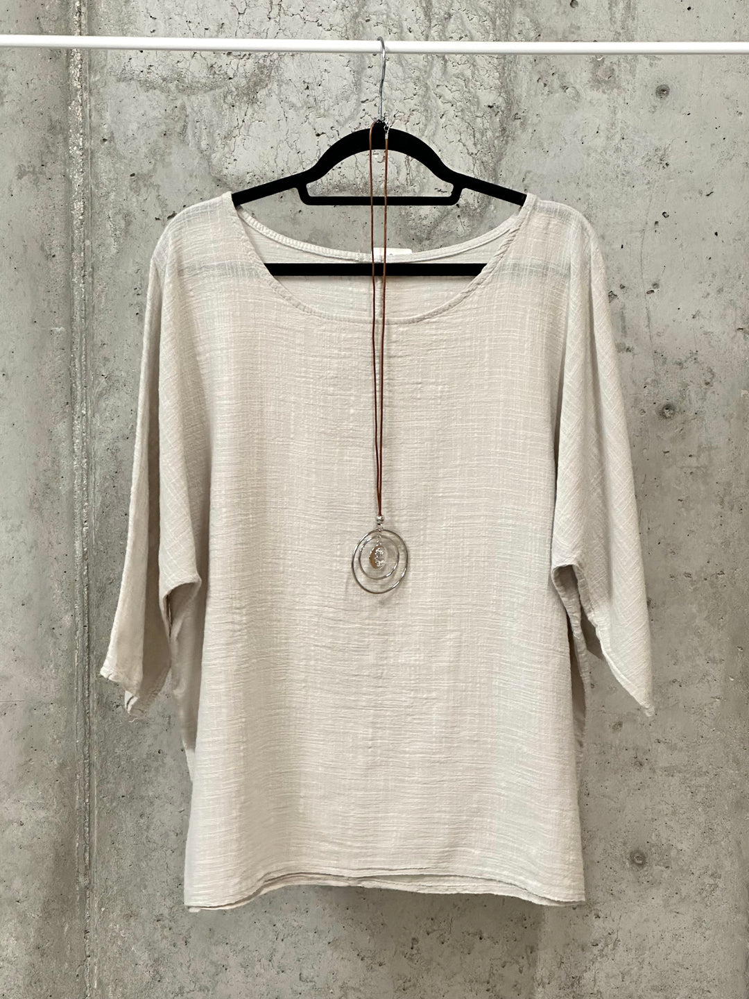 Oversize-Tunika aus 100 % Baumwolle (42/46) MADE IN ITALY