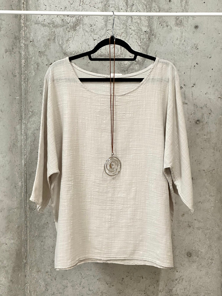 Oversize-Tunika aus 100 % Baumwolle (42/46) MADE IN ITALY