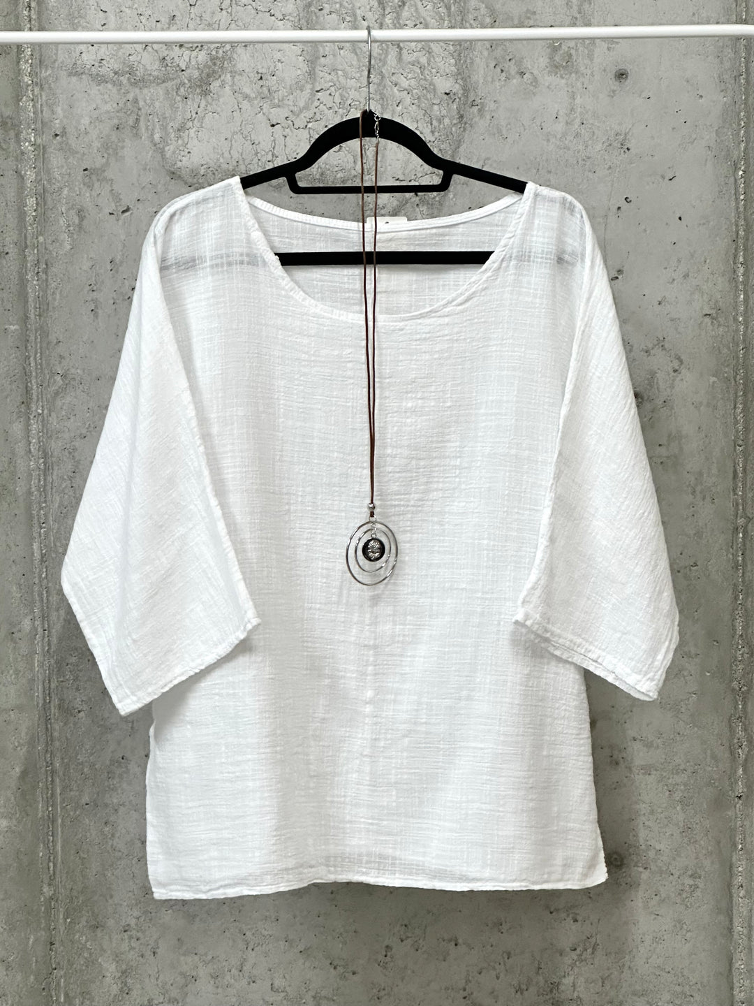 Oversize-Tunika aus 100 % Baumwolle (42/46) MADE IN ITALY