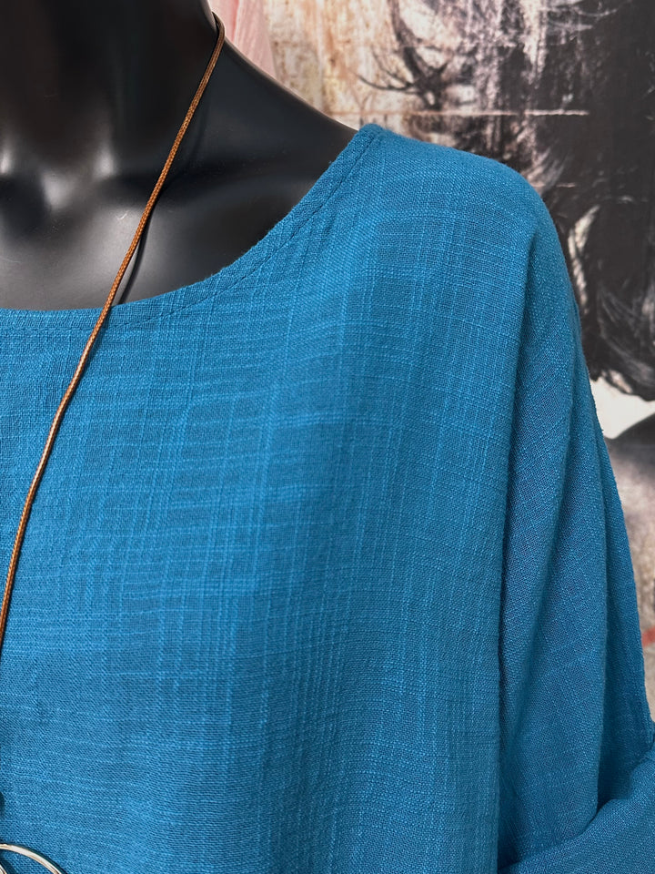 Oversize-Tunika aus 100 % Baumwolle (42/46) MADE IN ITALY