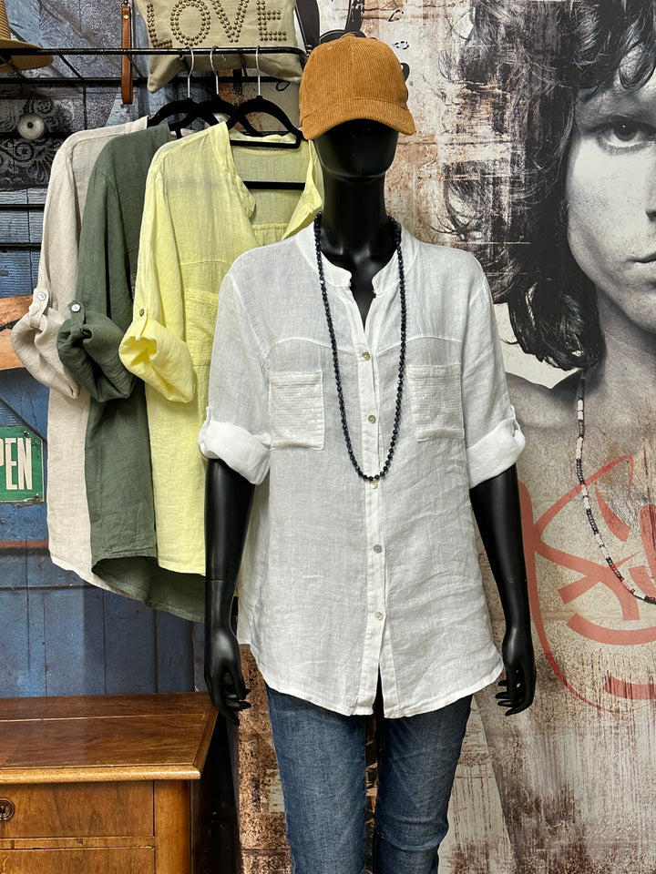 Bluse/Tunika aus 100 % Leinen (38/42) MADE IN ITALY