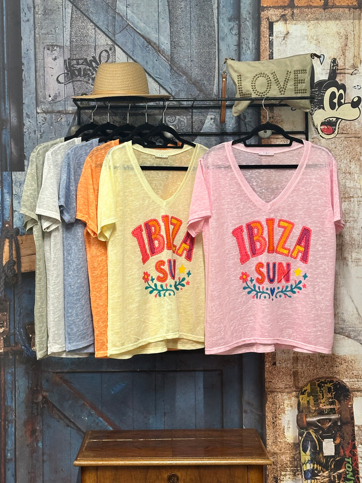 T-Shirt „IBIZA SUN“ (38/42) MADE IN ITALY