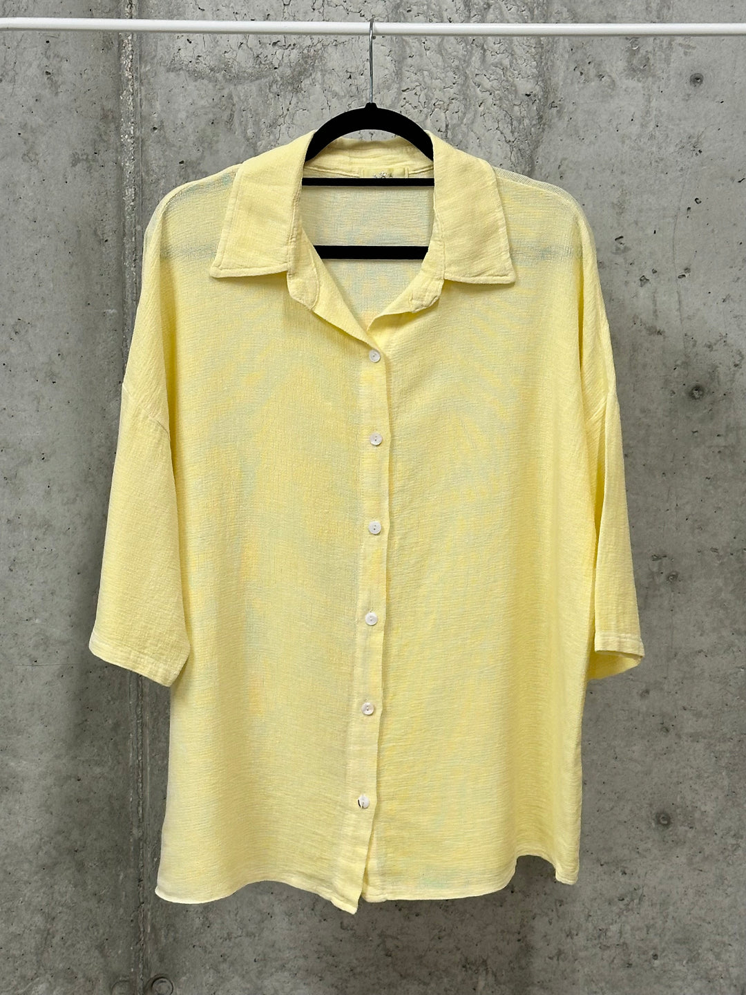 Oversize-Hemd aus Leinen und Baumwolle (Größe 40/44) MADE IN ITALY