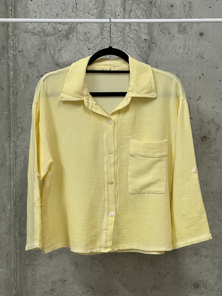 Kurzes Hemd aus Leinen und Baumwolle (38/40) MADE IN ITALY