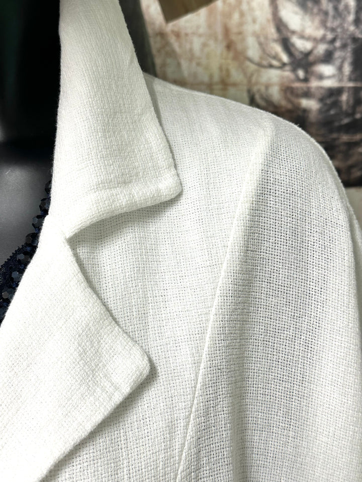 Oversize-Jacke aus Leinen und Baumwolle (Größe 40/46) MADE IN ITALY