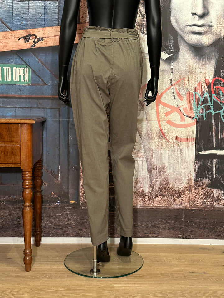 Pantalon stretch taille élastique + SIZE kaki