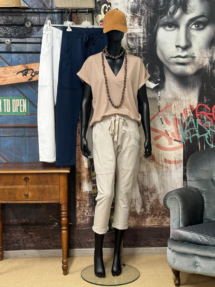 Bequeme Jogginghose „C'est la vie“ 38/42 MADE IN ITALY