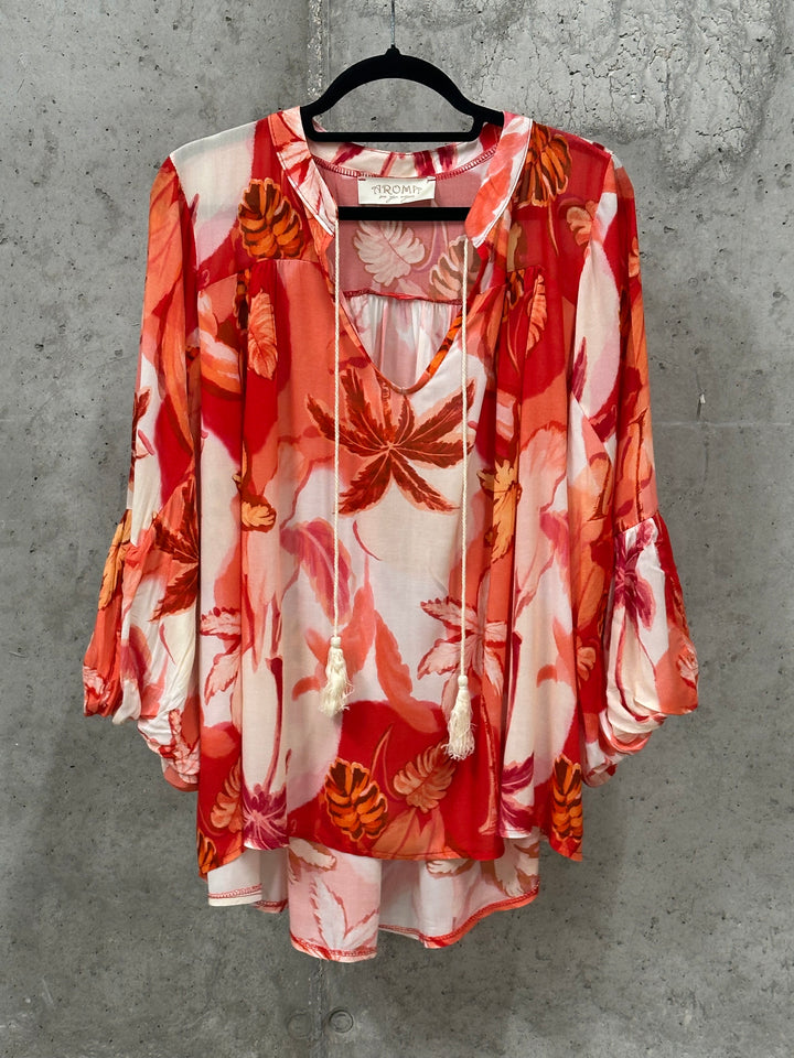 Fließendes Kleid im Boho-Stil (38/46) MADE IN ITALY