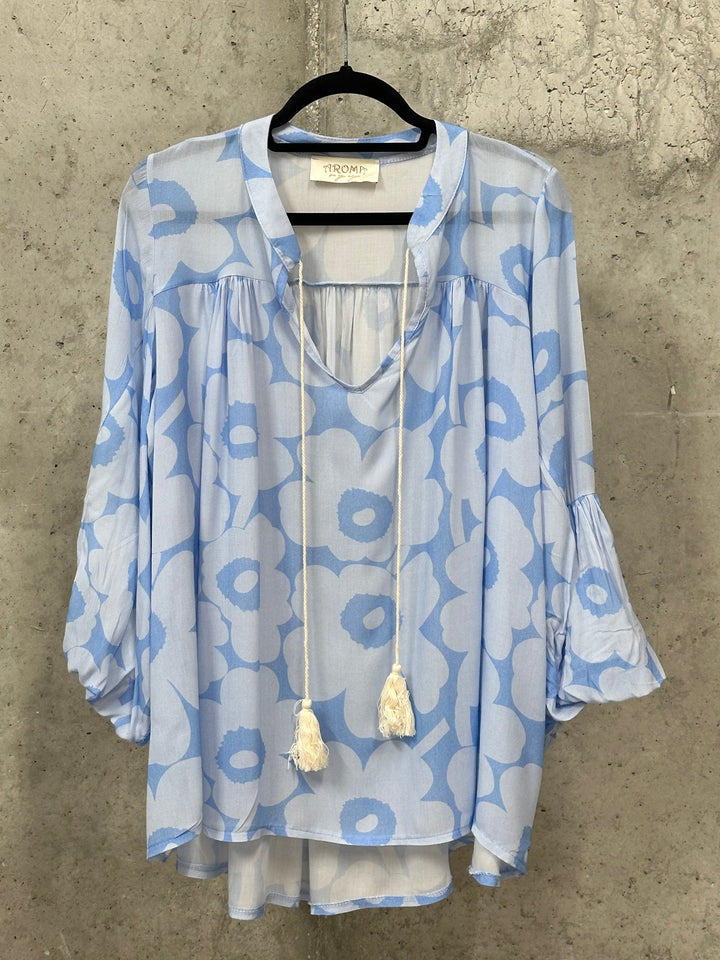 Fließendes Kleid im Boho-Stil (38/46) MADE IN ITALY