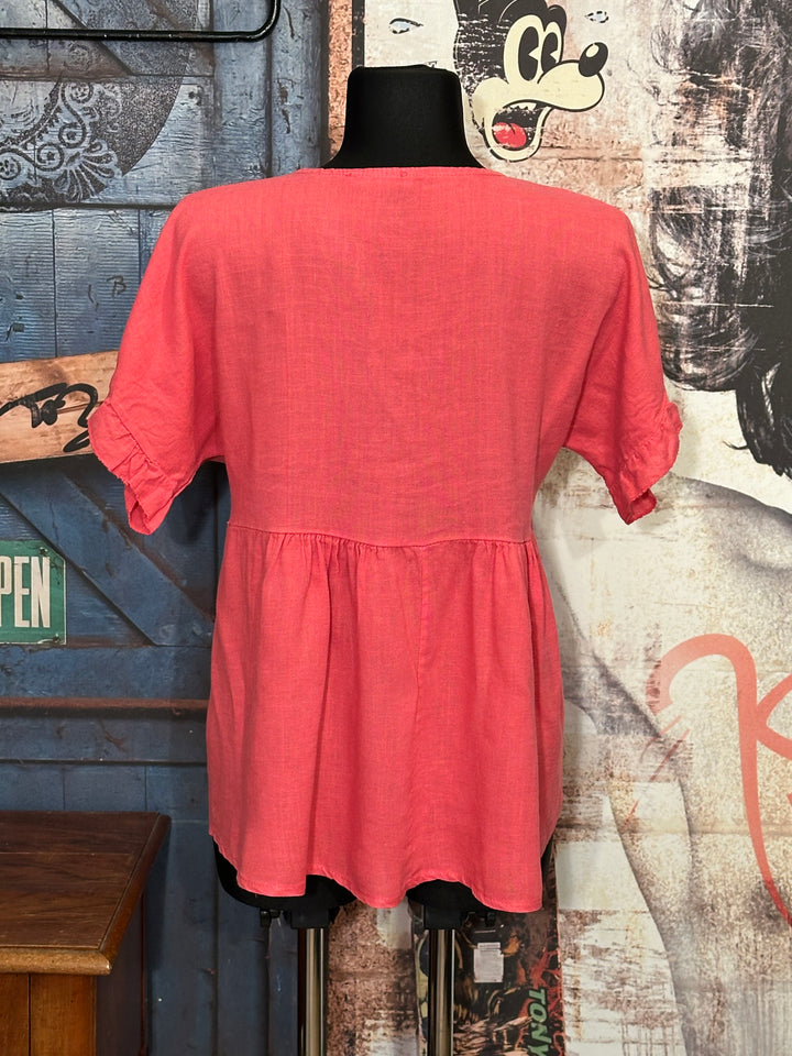 Blouse bohème chic rose