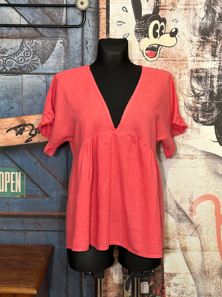 Blouse bohème chic rose
