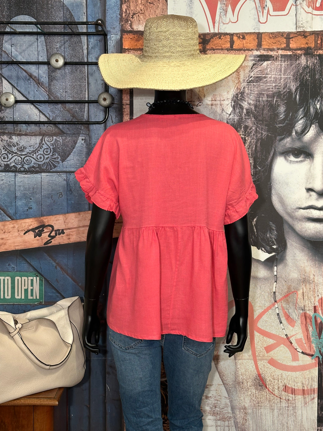 Blouse bohème chic rose