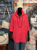 Chemise 100% coton framboise