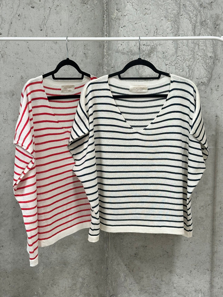 T-Shirt im Matrosen-Stil (38/44) aus 100 % Baumwolle, MADE IN ITALY