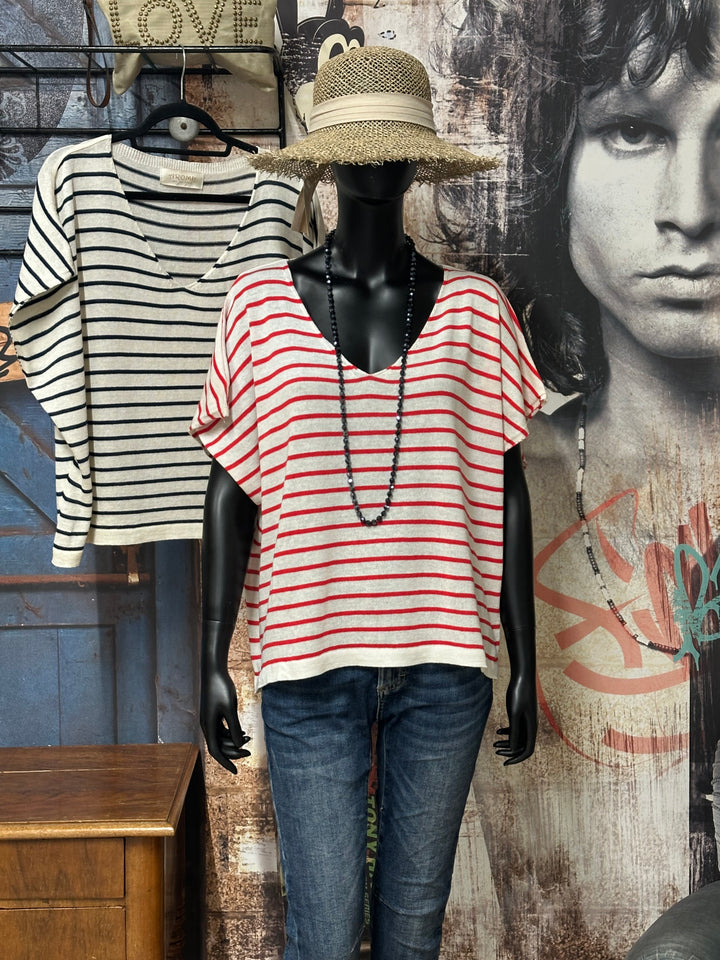 T-Shirt im Matrosen-Stil (38/44) aus 100 % Baumwolle, MADE IN ITALY