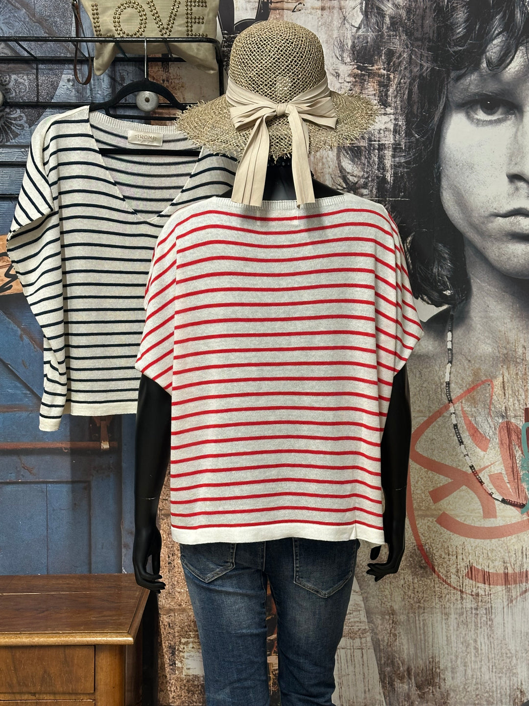 T-Shirt im Matrosen-Stil (38/44) aus 100 % Baumwolle, MADE IN ITALY