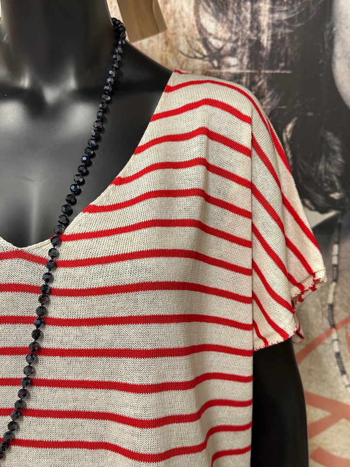 T-Shirt im Matrosen-Stil (38/44) aus 100 % Baumwolle, MADE IN ITALY