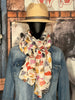 Foulard « chat » écru 100% naturel