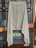 Foulard « cœurs » bleu ciel, blanc & or 100% naturel