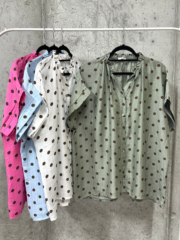 Tunique fluide & oversize à pois (42/48) MADE IN ITALY