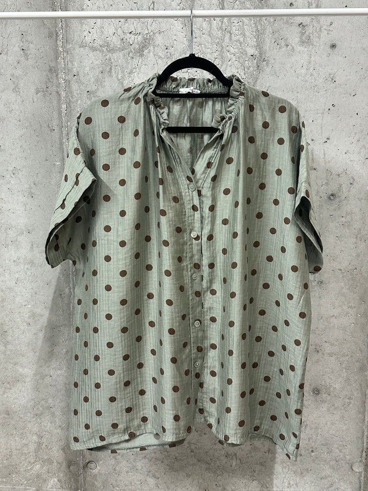 Tunique fluide & oversize à pois (42/48) MADE IN ITALY