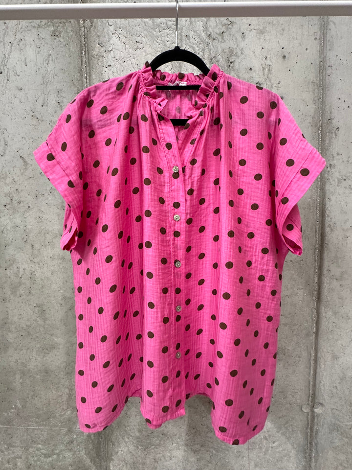 Tunique fluide & oversize à pois (42/48) MADE IN ITALY