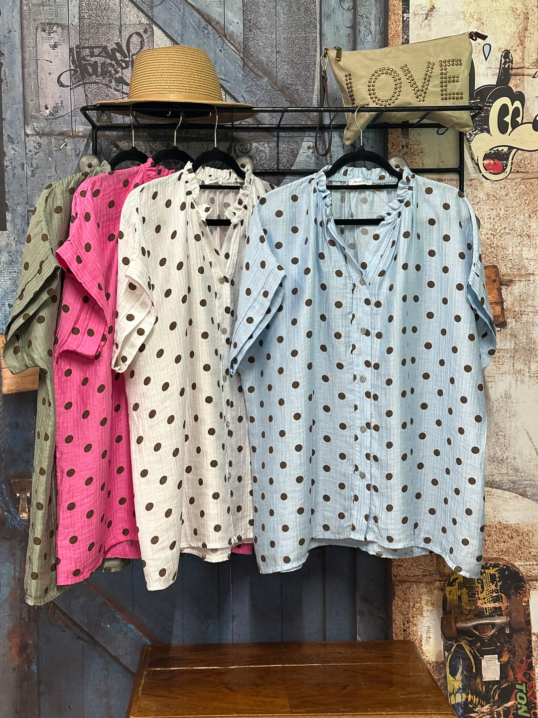 Tunique fluide & oversize à pois (42/48) MADE IN ITALY