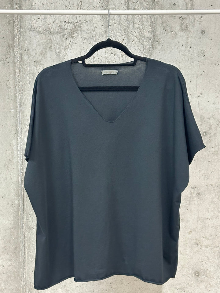 T-shirt basic & uni 100% coton col V (40/44) MADE IN ITALY
