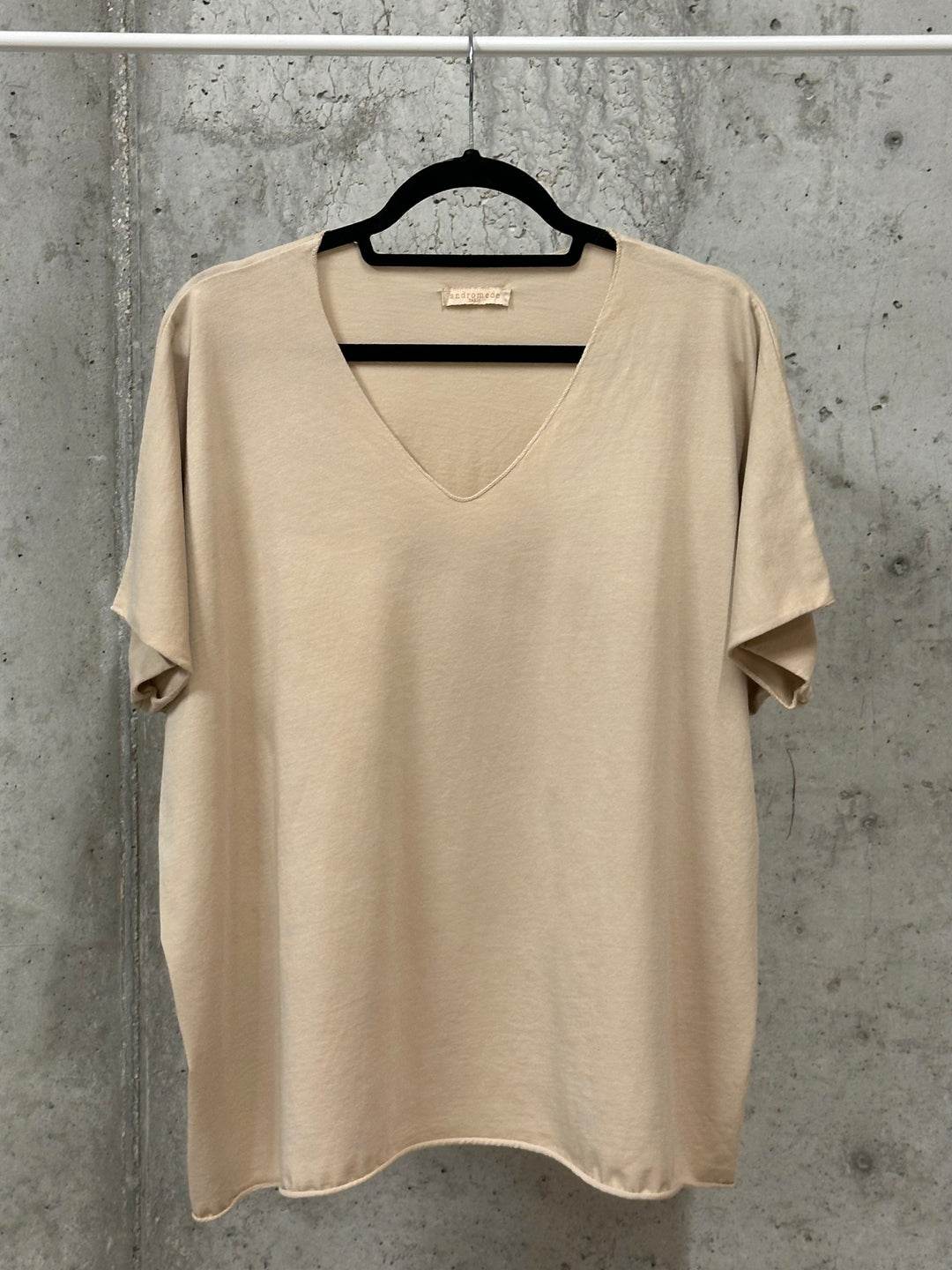 T-shirt basic & uni 100% coton col V (40/44) MADE IN ITALY