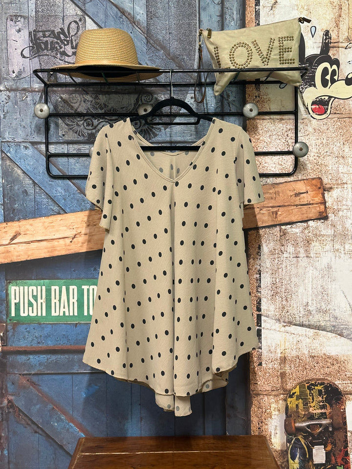 Tunique à pois "bohème - chic" (38/42) MADE IN ITALY
