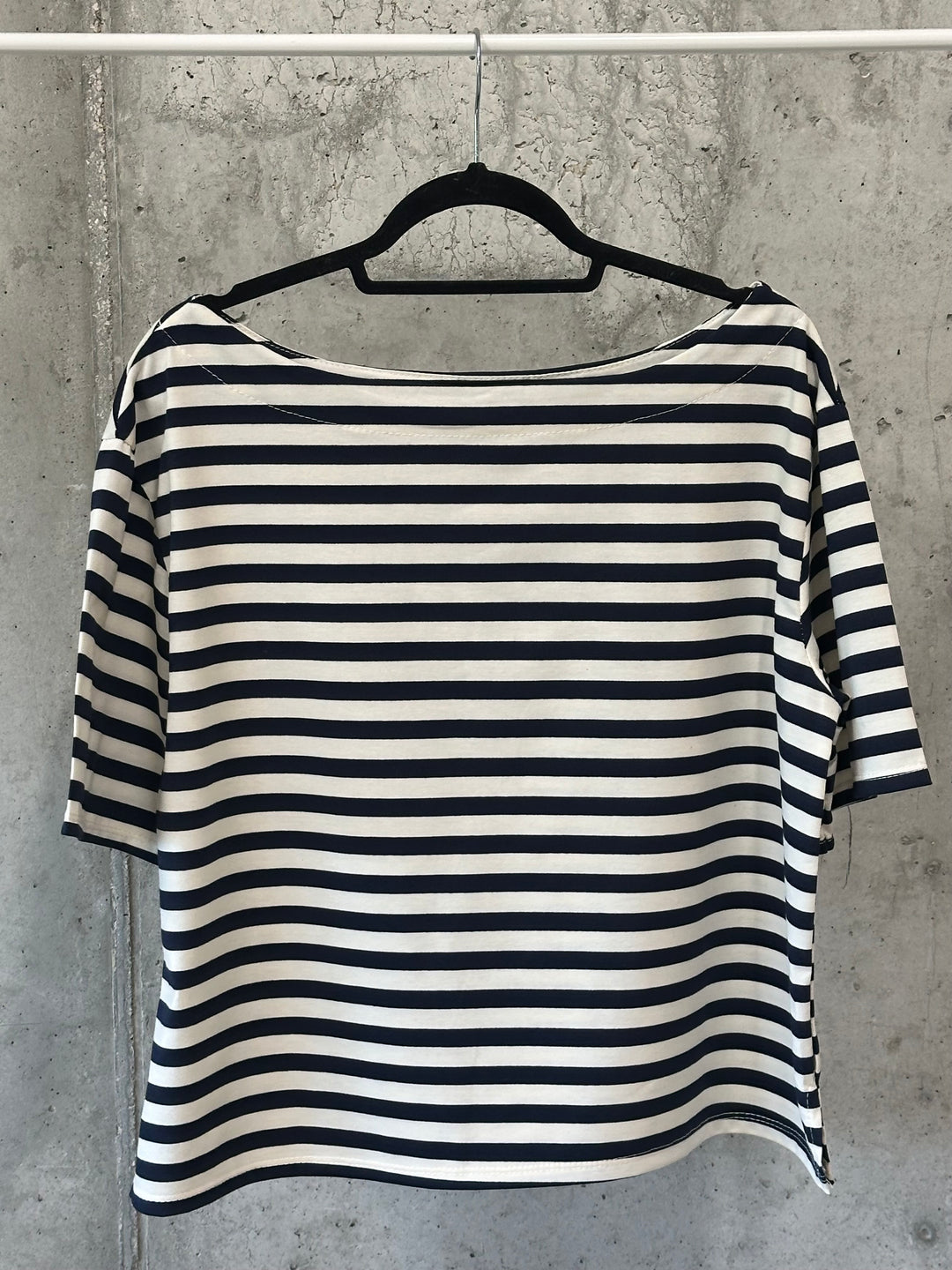 T-shirt "marinière" col bateau (38/42) 100% coton MADE IN ITALY