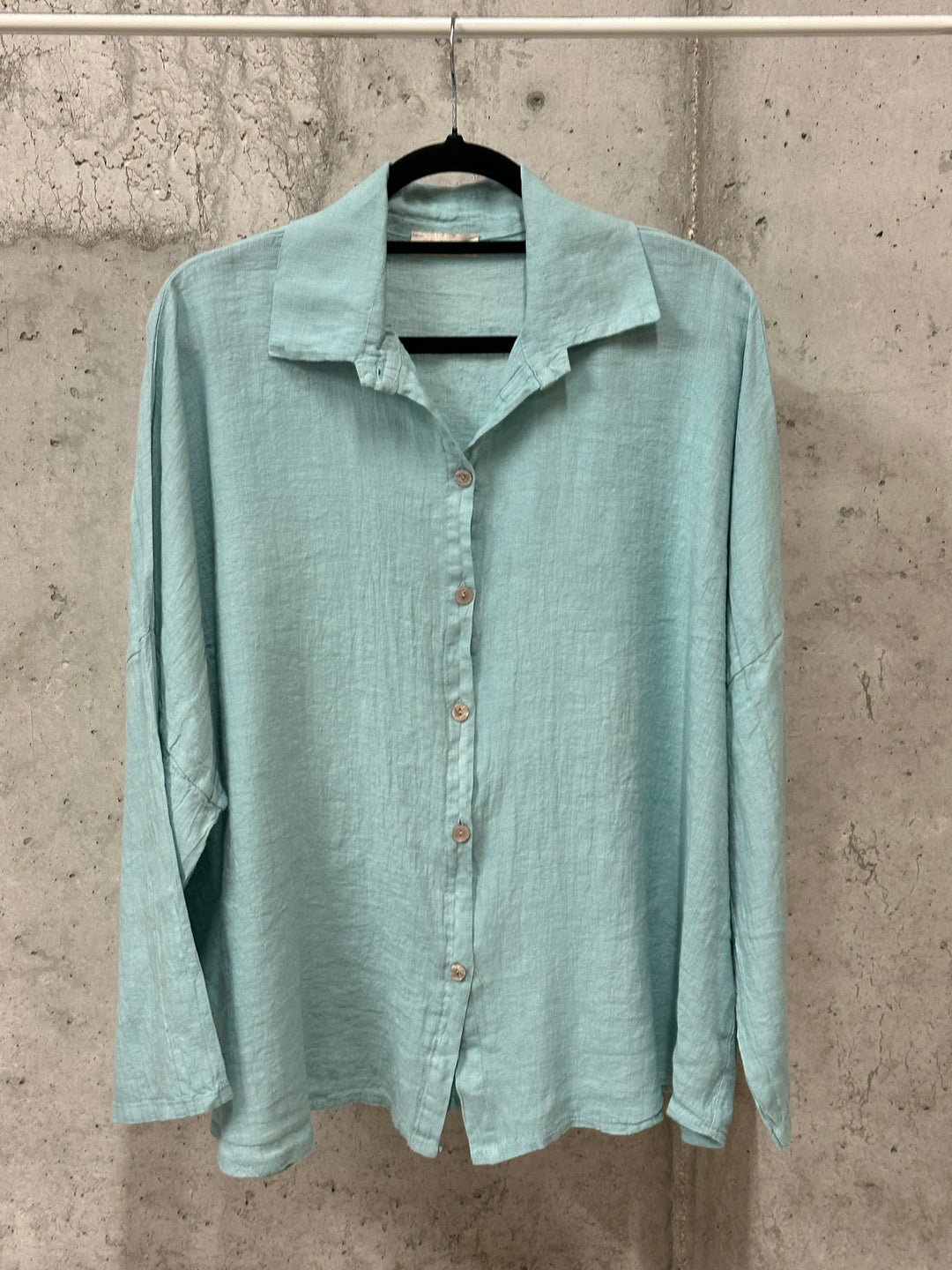 Chemisier oversize "Mélodie" 100% lin (42/46) MADE IN ITALY