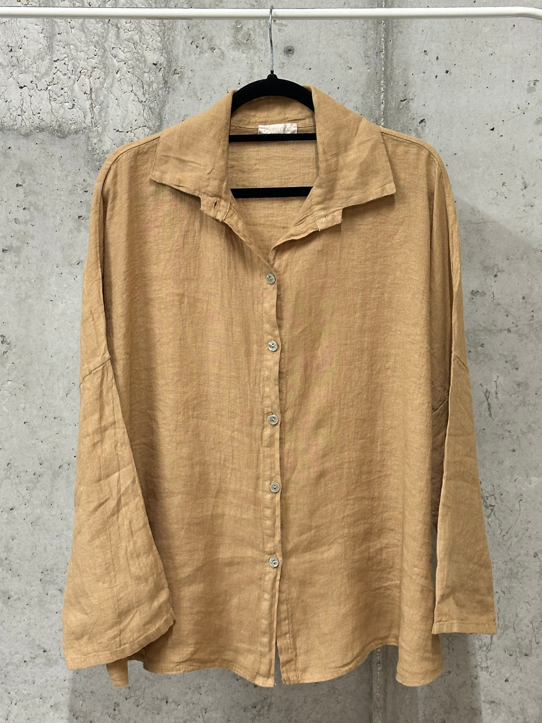 Chemisier oversize "Mélodie" 100% lin (42/46) MADE IN ITALY