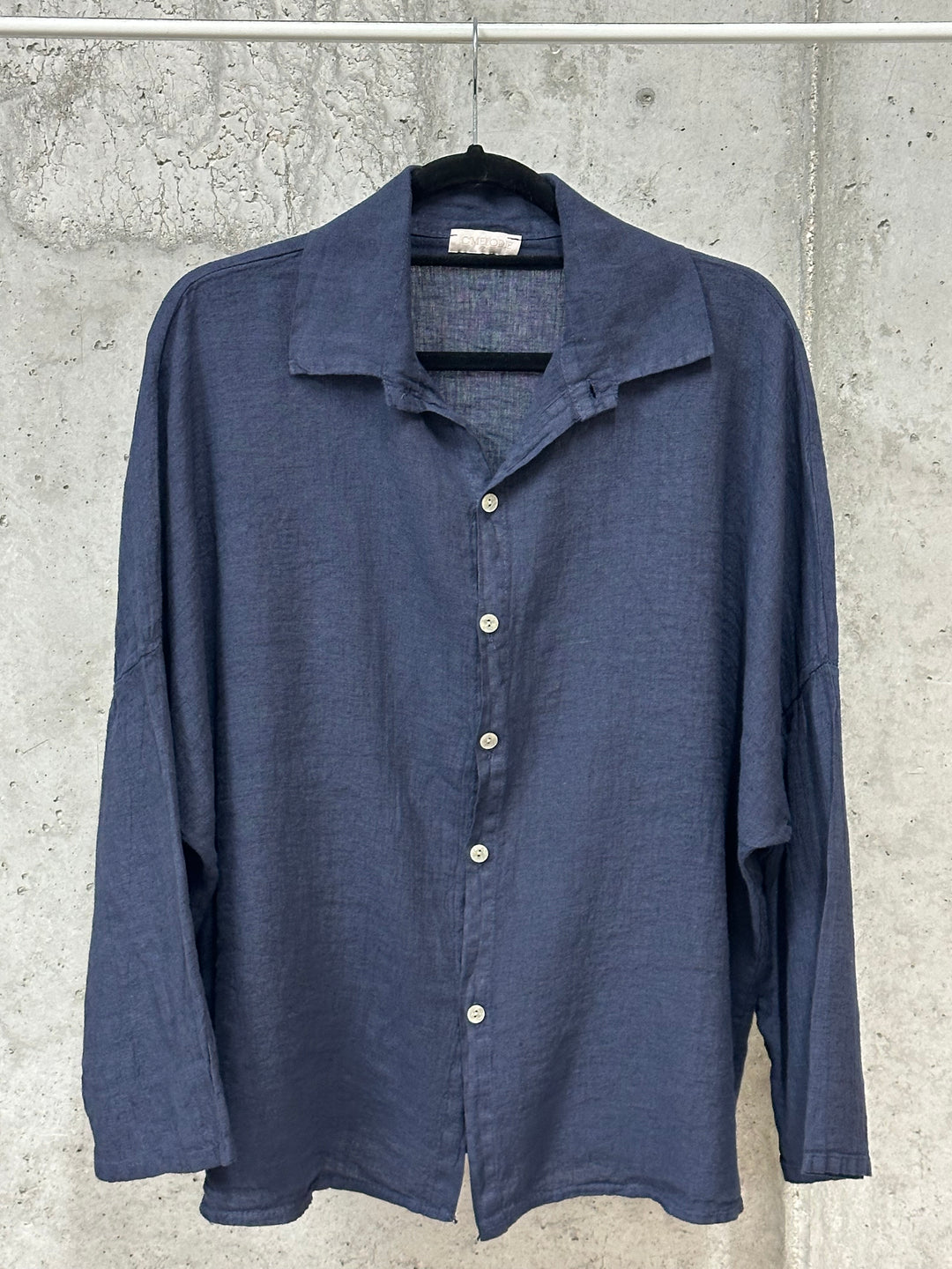 Chemisier oversize "Mélodie" 100% lin (42/46) MADE IN ITALY