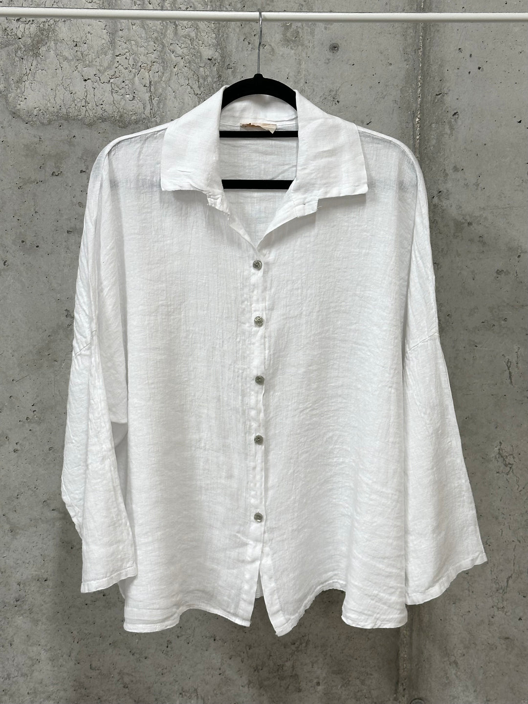 Chemisier oversize "Mélodie" 100% lin (42/46) MADE IN ITALY
