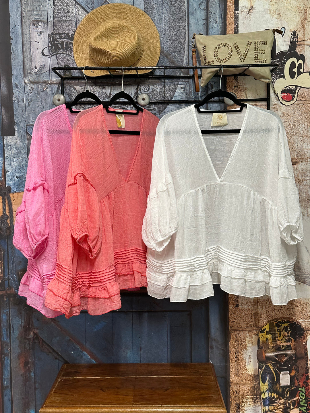 Blouse bohème "Aline" (38/44) MADE IN ITALY