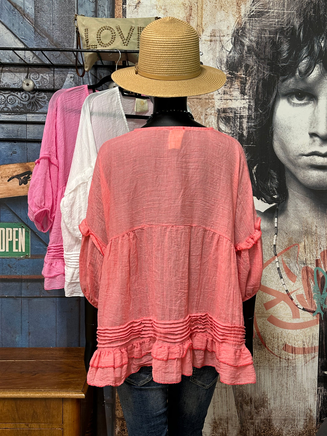 Blouse bohème "Aline" (38/44) MADE IN ITALY