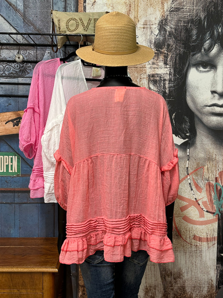 Blouse bohème "Aline" (38/44) MADE IN ITALY