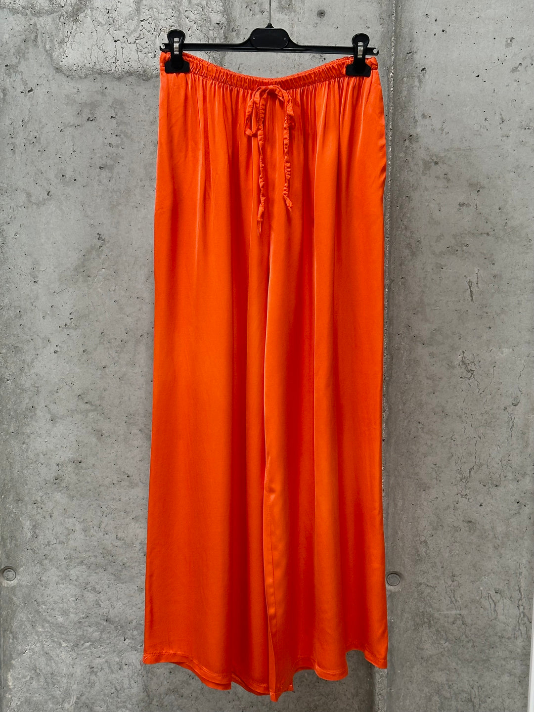 Pantalon satiné "Garance" ultra fluide taille élastique soie & viscose (40/44) MADE IN ITALY