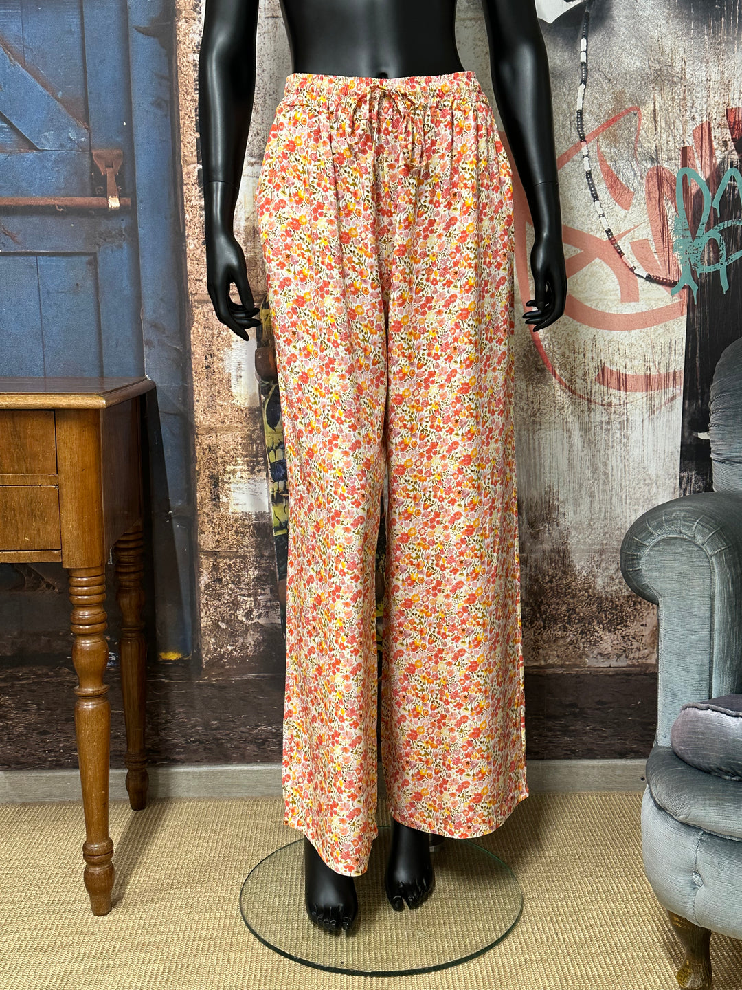 Pantalon "Flora" taille élastique (38/42) MADE IN ITALY