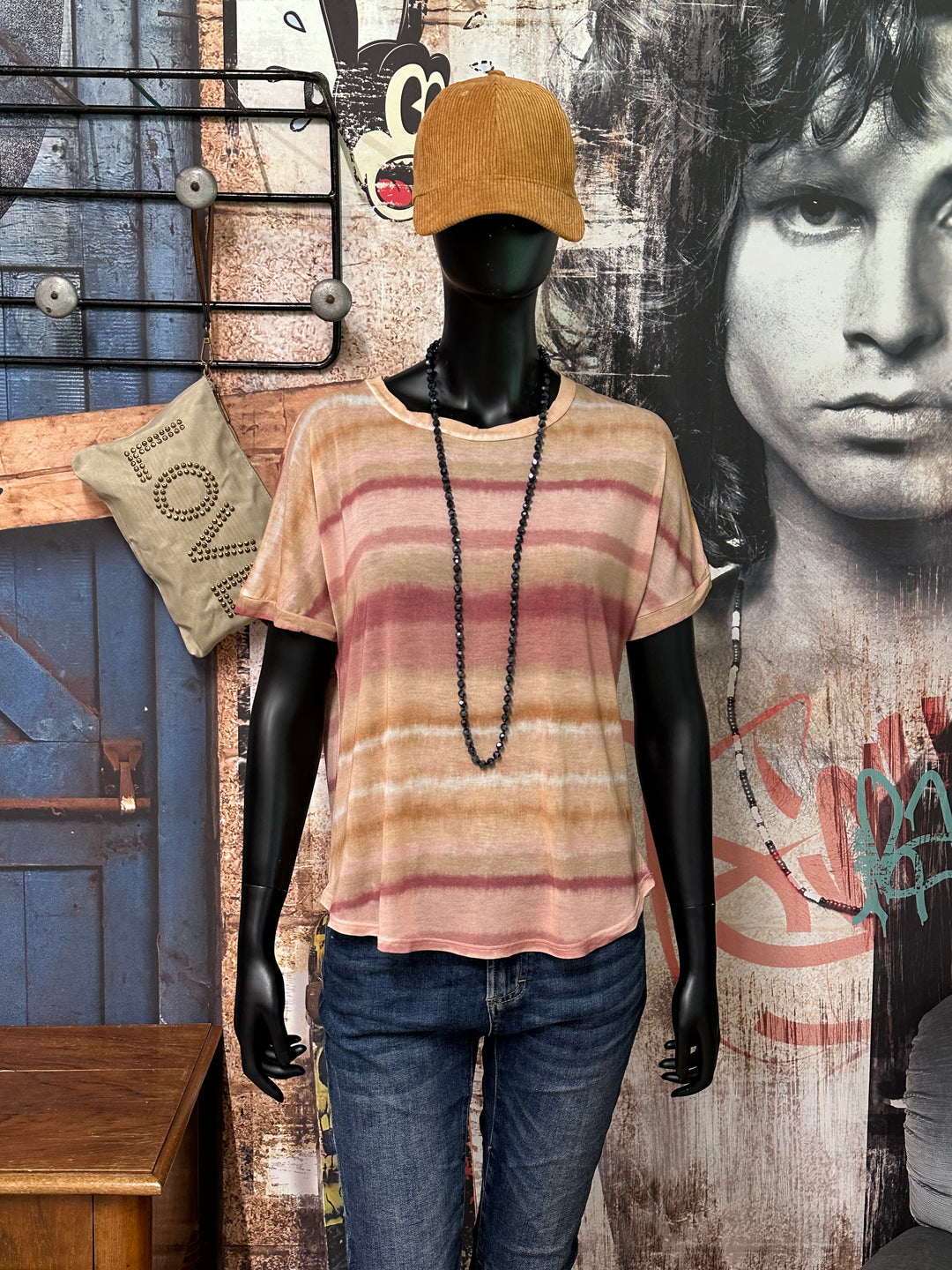 T-shirt "Louis" viscose & soie (36/40) MADE IN ITALY